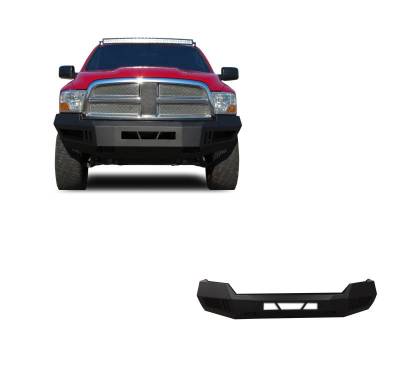 ARMOUR Heavy Duty Front Bumper-Matte Black-2009-2010 Dodge Ram 1500/2011-2012 Ram 1500|Black Horse Off Road