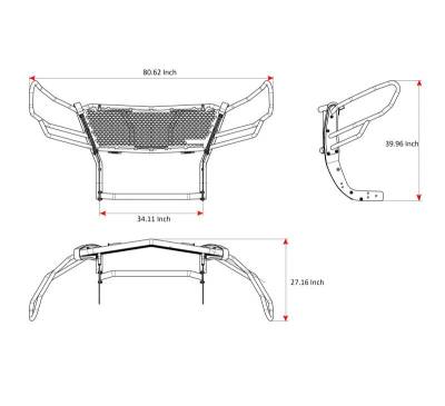 Black Horse Off Road - RUGGED HD Grille Guard-Black-Mercedes And Dodge Sprinter|Black Horse Off Road - Image 3