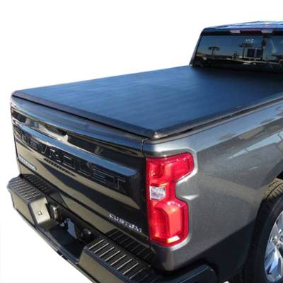 Premier Soft Tonneau Cover-Black-2015-2019  Sierra 3500 HD/2015-2019  Silverado 2500 HD/2019-2022  Sierra 1500 Limited/2019-2021  Silverado 1500 LD/2014-2018  Sierra 1500/2014-2018  Silverado 1500|Black Horse Off Road