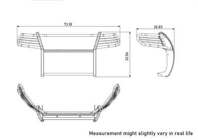 Black Horse Off Road - Grille Guard-Black-2019-2023 Ford Ranger|Black Horse Off Road - Image 8