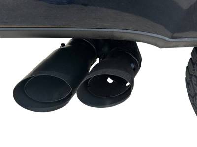 Black Horse Off Road - Muffler Tip-Matte Black-2008-2024 Ford F-250 Super Duty/2008-2024 Ford F-350 Super Duty/2008-2024 Ford F-450 Super Duty/2011-2024 Ford F-250 Super Duty/2011-2024 Ford F-350 Super Duty/2011-2024 Ford F-450 Super Duty|Black Horse Off Road - Image 6