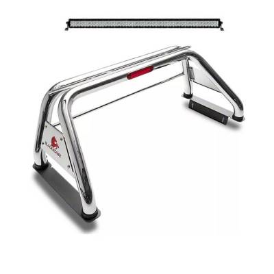 CLASSIC Roll Bar With 40" LED Light Bar-Stainless Steel-Colorado/Canyon/Tacoma|Black Horse Off Road