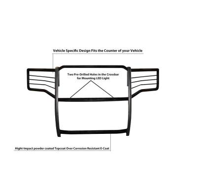 Black Horse Off Road - Grille Guard-Black- 2015-2023 Chevrolet Suburban /Tahoe|Black Horse Off Road - Image 6