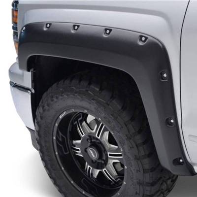 FENDER FLARES RIVETED Style-Black- 2019-2023 Chevrolet Silverado 1500|Black Horse Off Road