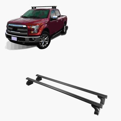 TRAVELER Cross Bar Ladder Rack-Black-1500/F-150/Silverado 1500/Tacoma|Black Horse Off Road