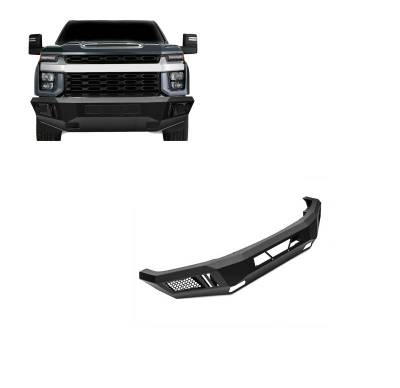 ARMOUR Heavy Duty Front Bumper-Matte Black-2020-2023 Chevrolet Silverado 3500 HD/2020-2023 Chevrolet Silverado 2500 HD|Black Horse Off Road