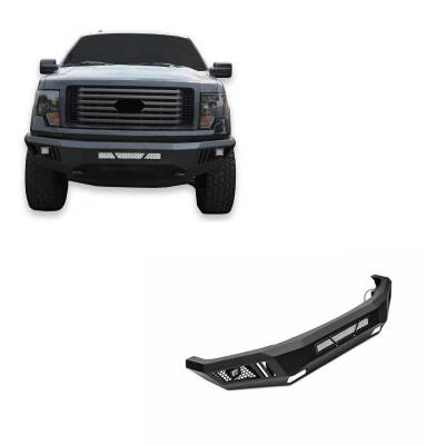 ARMOUR Heavy Duty Front Bumper Kit-Matte Black-2009-2014 Ford F-150|Black Horse Off Road