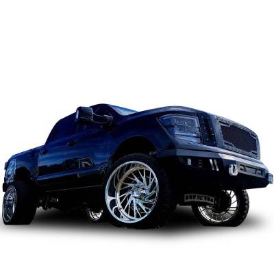 Black Horse Off Road - ARMOUR Heavy Duty Front Bumper Kit-Matte Black-2016-2024 Nissan Titan XD|Black Horse Off Road - Image 2