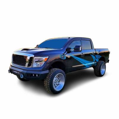 Black Horse Off Road - ARMOUR Heavy Duty Front Bumper Kit-Matte Black-2016-2024 Nissan Titan XD|Black Horse Off Road - Image 8
