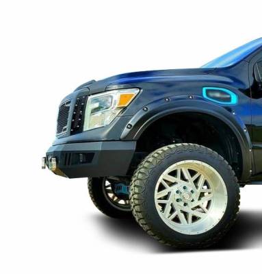 Black Horse Off Road - ARMOUR Heavy Duty Front Bumper Kit-Matte Black-2016-2024 Nissan Titan XD|Black Horse Off Road - Image 10