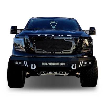Black Horse Off Road - ARMOUR Heavy Duty Front Bumper Kit-Matte Black-2016-2024 Nissan Titan XD|Black Horse Off Road - Image 12