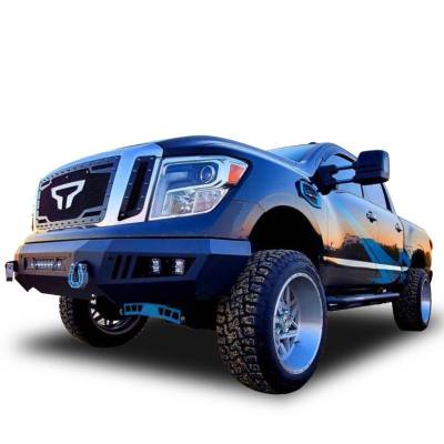 Black Horse Off Road - ARMOUR Heavy Duty Front Bumper Kit-Matte Black-2016-2024 Nissan Titan XD|Black Horse Off Road - Image 13