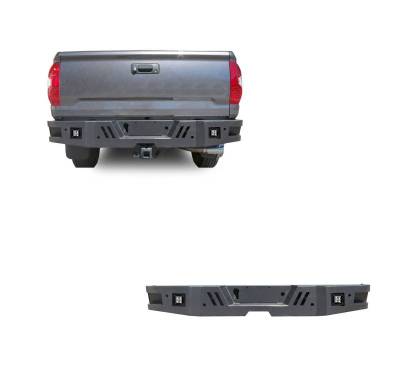 ARMOUR Super Heavy Duty Rear Bumper-Matte Black-2014-2021 Toyota Tundra|Black Horse Off Road