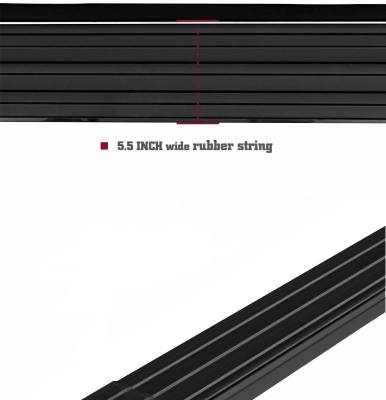 Black Horse Off Road - PEERLESS Running Boards-Black-2017-2024 Ford F-550|F-450|F-350 Super Duty Crew Cab/2017-2024 Ford F-250 Super Duty Crew Cab/2015-2024 Ford F-150 Super Crew Cab/2022-2024 Ford F-150 Lightning Super Crew Cab|Black Horse Off Road - Image 12