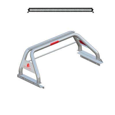 CLASSIC Roll Bar With 40" LED Light Bar-Stainless Steel-2005-2021 Nissan Frontier|Black Horse Off Road