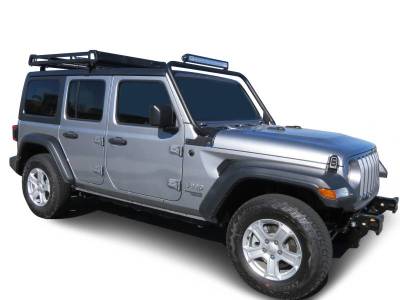 Black Horse Off Road - TRAVELER Roof Ladder Rack-Black-2018-2024 Jeep Wrangler|Black Horse Off Road - Image 6