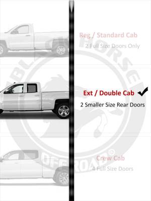 Black Horse Off Road - Premium Running Boards-Black-2020-2024 Chevrolet Silverado 2500|3500 HD Double Cab/2019-2024 Chevrolet Silverado 1500 Double Cab/2020-2024 GMC Sierra 2500|3500 HD Double Cab/2019-2024 GMC Sierra 1500 Double Cab|Black Horse Off Road - Image 7