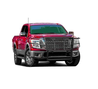 Black Horse Off Road - RUGGED HD Grille Guard-Black-2017-2024 Nissan Titan|Black Horse Off Road - Image 2