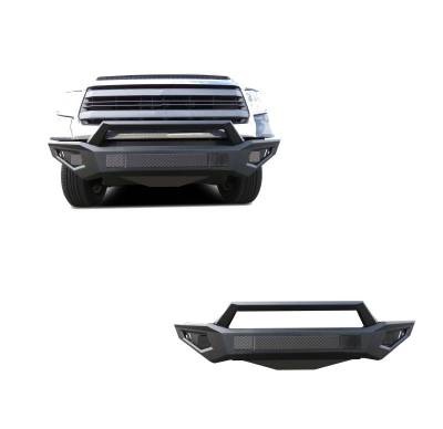 ARMOUR II Heavy Duty Front Bumper-Matte Black-2014-2021 Toyota Tundra|Black Horse Off Road