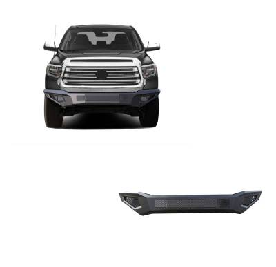 ARMOUR II Heavy Duty Front Bumper-Bumper Only-Matte Black-2014-2021 Toyota Tundra|Black Horse Off Road