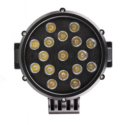 Black Horse Off Road - Grille Guard With Set of 7.0" Black Trim Rings LED Flood Lights-Black-2005-2015 Toyota Tacoma|Black Horse Off Road - Image 7