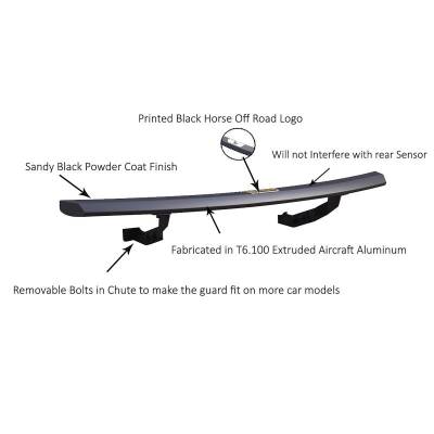 Black Horse Off Road - PEERLESS Rear Bumper Guard-Matte Black-2018-2022 Kia Sportage|Black Horse Off Road - Image 6