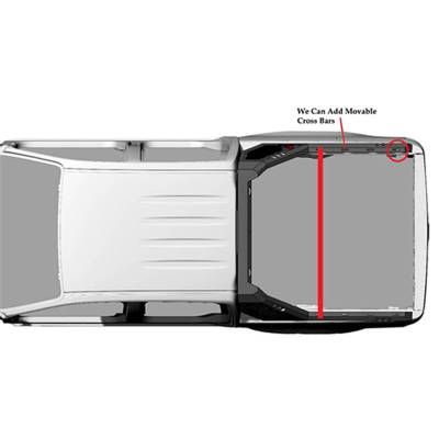 Black Horse Off Road - VIGOR Cross Bar-Black-2014-2023 GMC Sierra 1500| 2500|3500 HD/2015-2023 Ford F-150/2015-2023 Ram 1500|2500|3500/2014-2022 Chevrolet Silverado 1500/2014-2023 Chevrolet Silverado 2500|3500 HD|Black Horse Off Road - Image 6