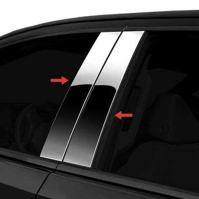 Pillar Post Trims-Chrome-1995-2000 Lexus LS|Black Horse Off Road