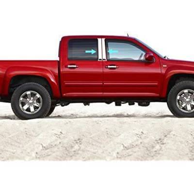 Pillar Post Trims-Chrome-2015-2016 Chevrolet Colorado|Black Horse Off Road