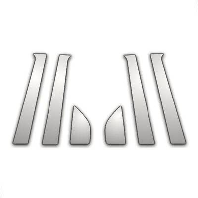 Pillar Post Trims-Chrome-2004-2011 Chevrolet Aveo|Black Horse Off Road