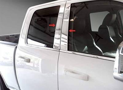 Black Horse Off Road - Pillar Post Trims-Chrome-2011-2016 Ram 1500|Black Horse Off Road - Image 5