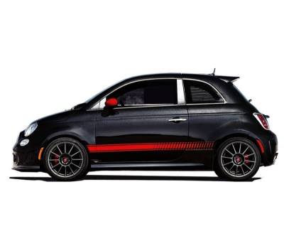 Pillar Post Trims-Chrome-2012-2016 Fiat 500|Black Horse Off Road