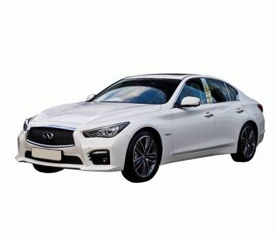 Pillar Post Trims-Chrome-2014-2016 Infiniti Q50|Black Horse Off Road