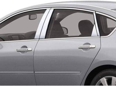 Pillar Post Trims-Chrome-2006-2010 Infiniti M|Black Horse Off Road