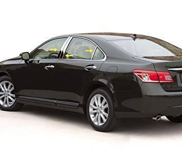 Pillar Post Trims-Chrome-2007-2012 Lexus ES|Black Horse Off Road