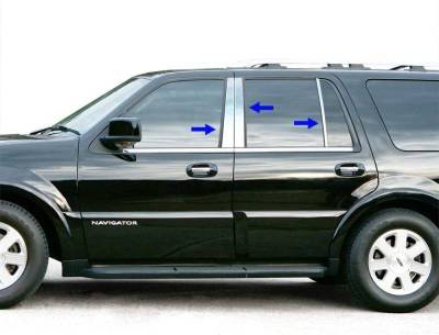 Black Horse Off Road - Pillar Post Trims-Chrome-1998-2002 Lincoln Navigator|Black Horse Off Road - Image 1