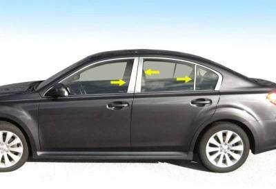 Black Horse Off Road - Pillar Post Trims-Chrome-2010-2014 Subaru Legacy|Black Horse Off Road - Image 3