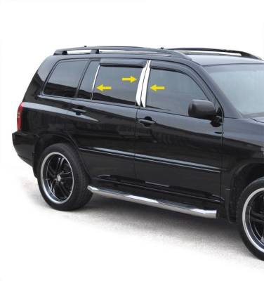 Black Horse Off Road - Pillar Post Trims-Chrome-2003-2007 Toyota Highlander|Black Horse Off Road - Image 2
