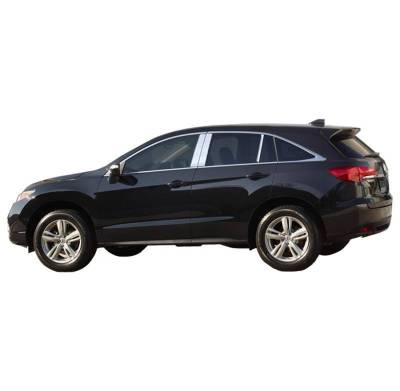 Pillar Post Trims-Chrome-2013-2016 Acura RDX|Black Horse Off Road