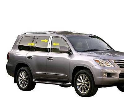 Pillar Post Trims-Chrome-1998-2007 Lexus LX|Black Horse Off Road