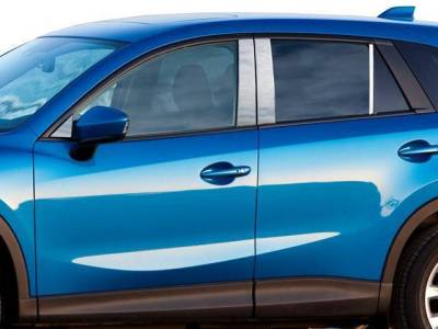 Pillar Post Trims-Chrome-2013-2015 Subaru XV Crosstrek|Black Horse Off Road