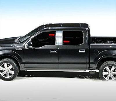 Black Horse Off Road - Pillar Post Trims-Chrome-2015-2016 Ford F-150|Black Horse Off Road - Image 3