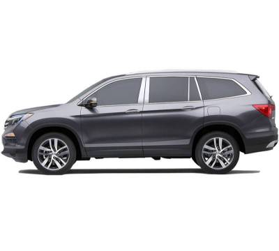 Black Horse Off Road - Pillar Post Trims-Chrome-2016-2021 Honda Pilot|Black Horse Off Road - Image 3