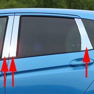 Pillar Post Trims-Chrome-2015-2016 Honda Fit|Black Horse Off Road