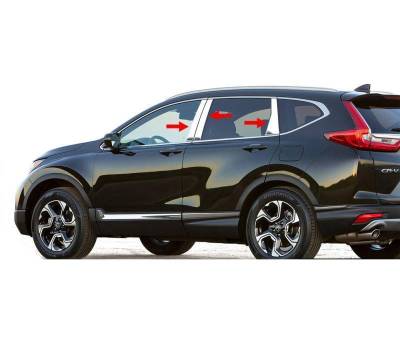 Black Horse Off Road - Pillar Post Trims-Chrome-2017-2021 Honda CR-V|Black Horse Off Road - Image 6