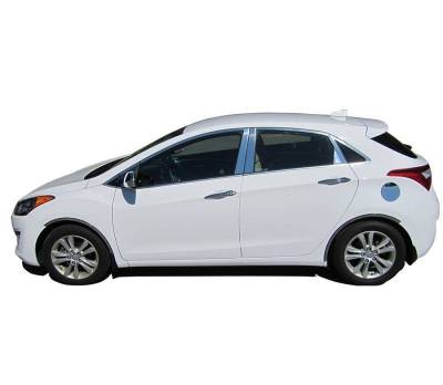 Pillar Post Trims-Chrome-2013-2016 Hyundai Elantra GT|Black Horse Off Road