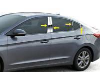 Pillar Post Trims-Chrome-2009-2016 Hyundai Elantra|Black Horse Off Road