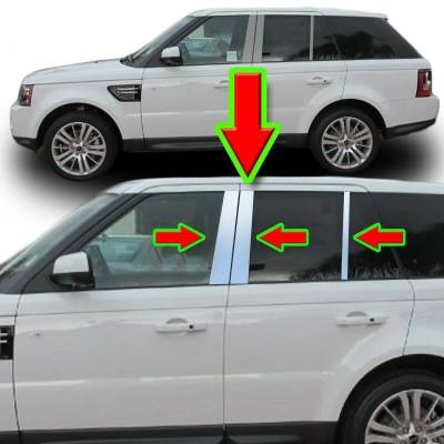 Pillar Post Trims-Chrome-2014-2016 Land Rover Range Rover Sport|Black Horse Off Road