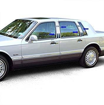 Pillar Post Trims-Chrome-1990-1994 Lincoln Continental|Black Horse Off Road