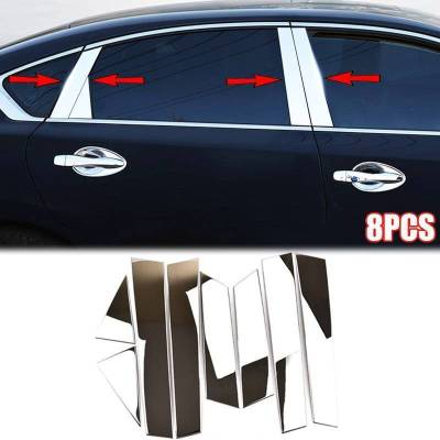 Pillar Post Trims-Chrome-2013-2016 Nissan Altima|Black Horse Off Road